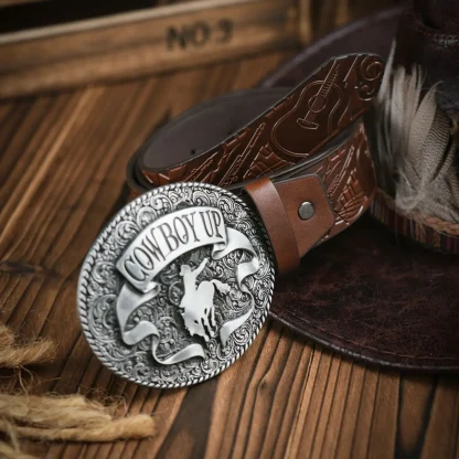 Vintage-Like Western Style Cowboy Belt - Image 4