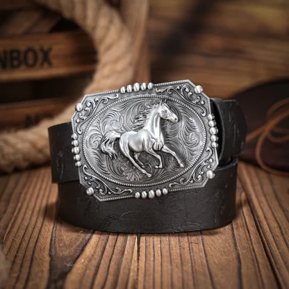 Horse Print Cowboy Belt - Image 5