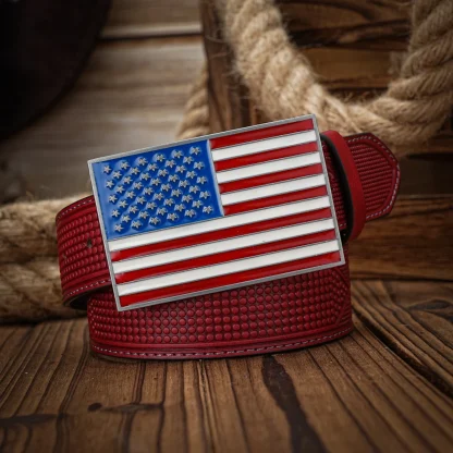 Striped Flag Western Belt - Image 2