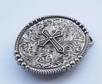 Cross Style Western Belt Buckles - Image 2