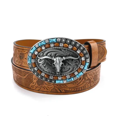 Retro Denim Cowboy Belt - Image 5