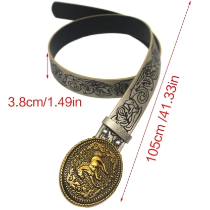 Horse Buckle Cowboy Belt - Image 6