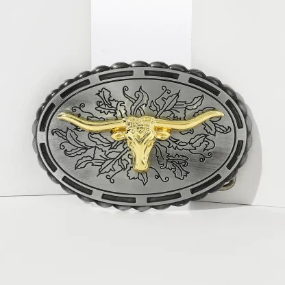 Golden Head Western Belt Buckle - Image 2