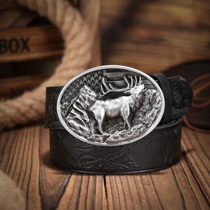 Classic Deer Style Western Belt - Image 2