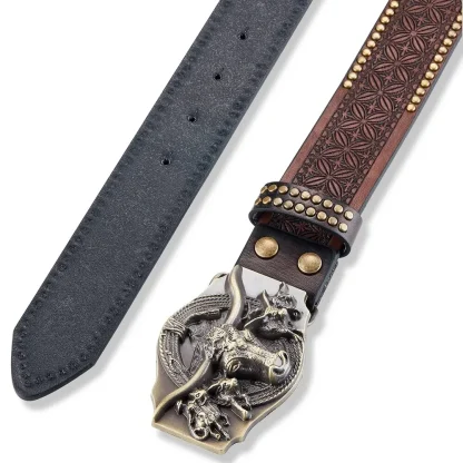 Wild West Bull's Head Cowboy Belt