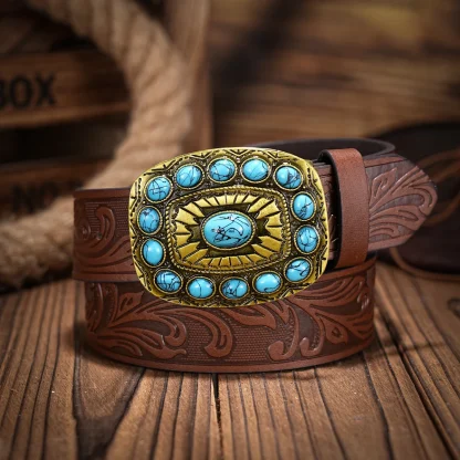 Stylish Stone-Like Western Belt - Image 2