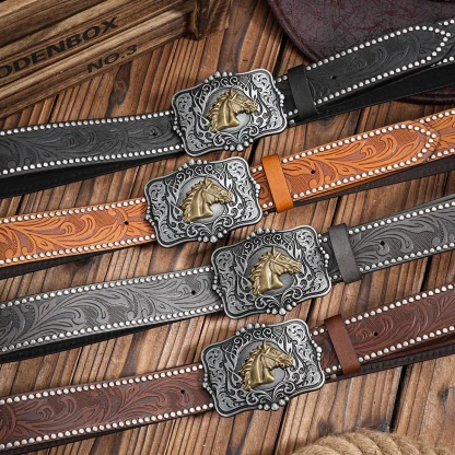 Horse Head Cowboy Belt - Image 5
