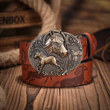 Horse Decorative Cowboy Belt - Image 3
