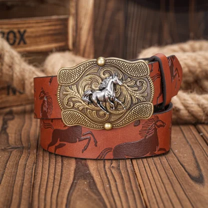 Horse Decoration Cowboy Belt - Image 2