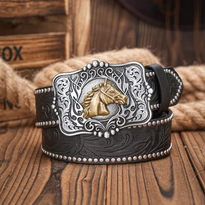 Horse Head Cowboy Belt - Image 3