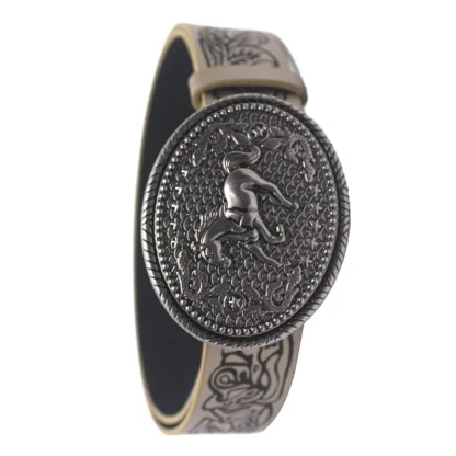 Horse Buckle Cowboy Belt