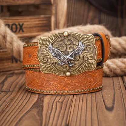 Eagle Buckle with Cowboy Belt - Image 3