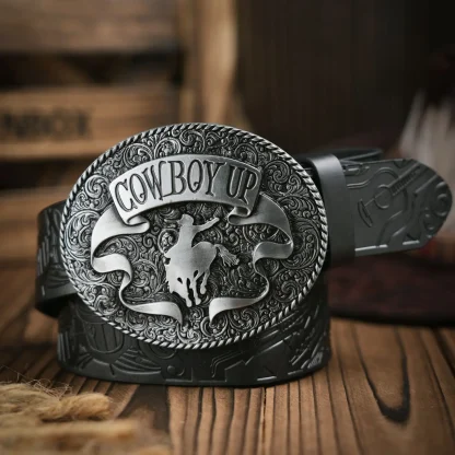 Vintage-Like Western Style Cowboy Belt - Image 6