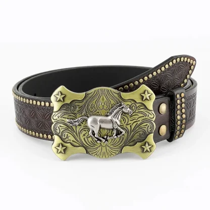 Retro Denim Cowboy Belt
