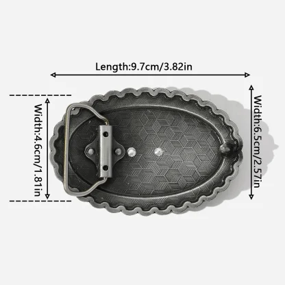 Golden Head Western Belt Buckle - Image 5