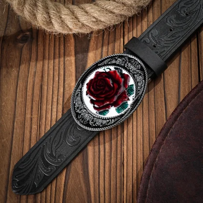 Classic Rose Cowboy Belt