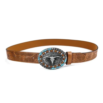 Retro Denim Cowboy Belt - Image 6