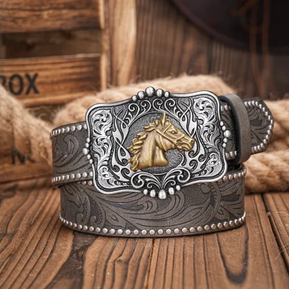 Horse Head Cowboy Belt - Image 4