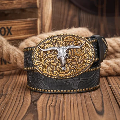 Bull Decoration Western Waist Belt - Image 2