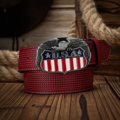 Striped Flag Western Belt - Image 4