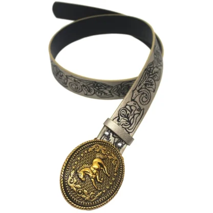 Horse Buckle Cowboy Belt - Image 5