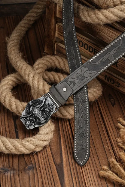 Rodeo Style Cowboy Belt - Image 7