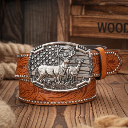 Ranch Style Cowboy Belt - Image 2