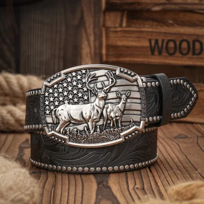 Ranch Style Cowboy Belt - Image 3