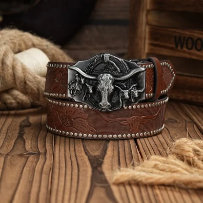 Rodeo Style Cowboy Belt - Image 4