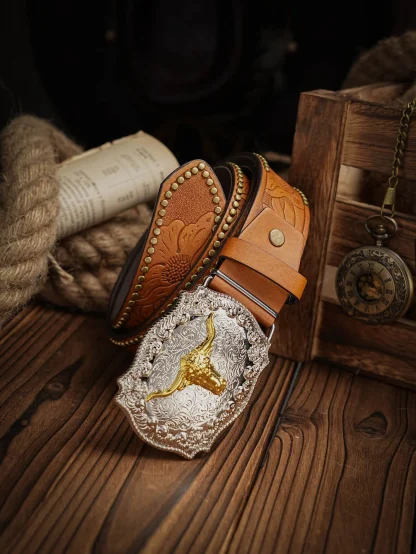 Dusty Trail Cowboy Belt - Image 5