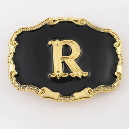 Lettered Western Buckle Belt