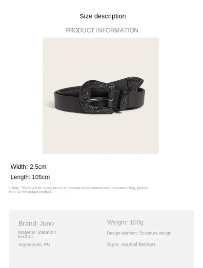 Artistic Needle-Style Cowboy Belt - Image 6