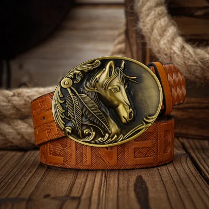 Detailed Bull Western Belt - Image 5