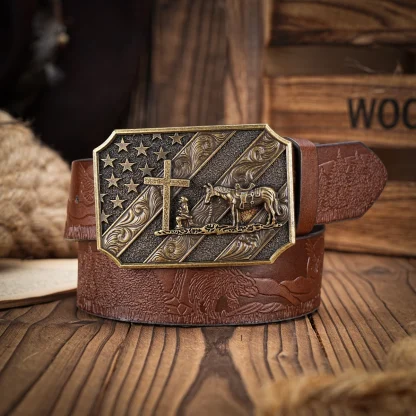 Rustic Horse Cowboy Belt - Image 2