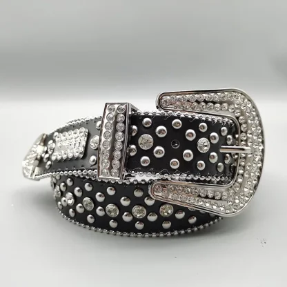 Glittering Detail Western Belt - Image 3