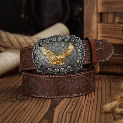 Eagle Emblem Western Belt