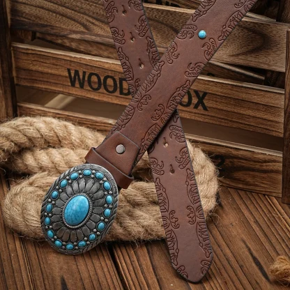 Classic Floral Western Belt - Image 6