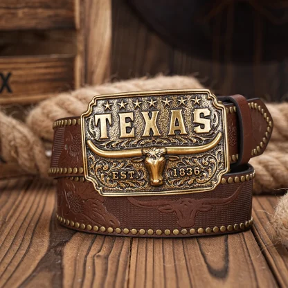 Engraved Trailblazer Cowboy Belt - Image 2