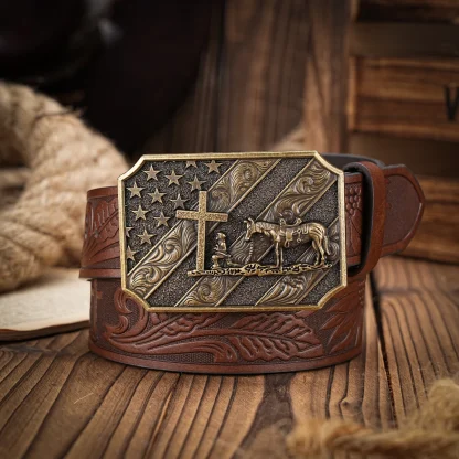 Rustic Horse Cowboy Belt - Image 4