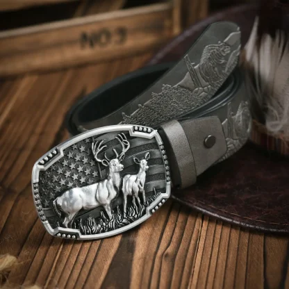 Decorative Deer Cowboy Belt - Image 4