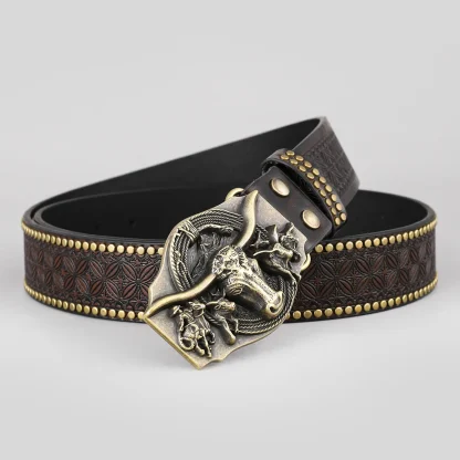 Trendy Riveted Western Belt - Image 4