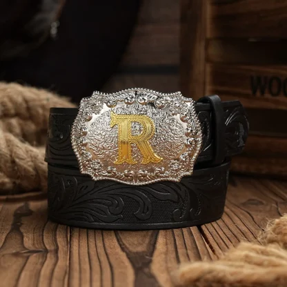 Stylish Engraved Western Belt - Image 5