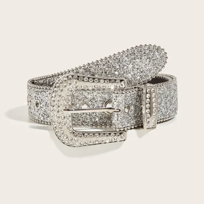 Fashionable Sparkling Cowboy Belt - Image 6