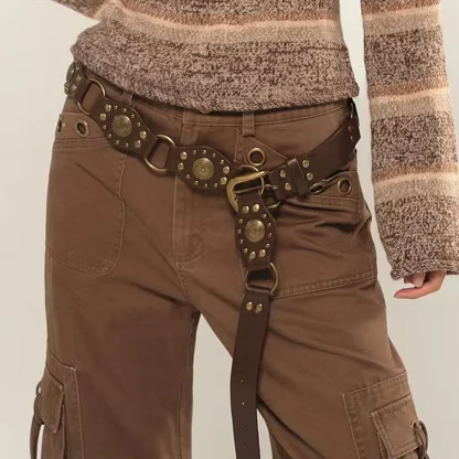 Retro Rivet Western Belt