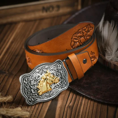 Horse-Patterned Western Belt - Image 6
