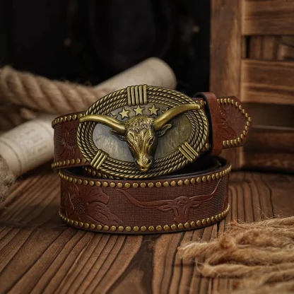 Distinctive Bull Cowboy Belt