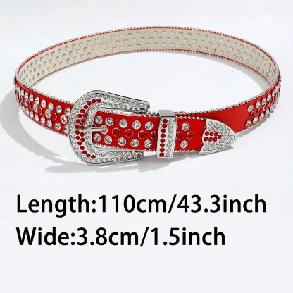 Glittering Detail Western Belt - Image 7