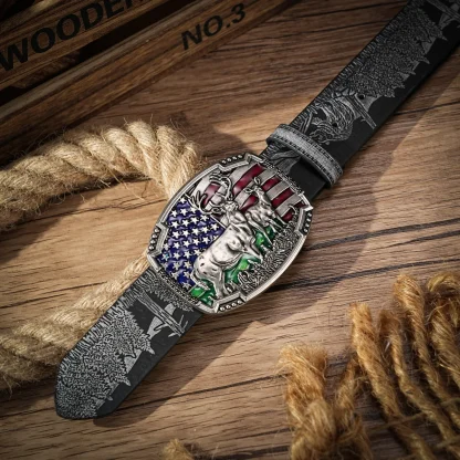 Intricate Pattern Cowboy Belt - Image 4