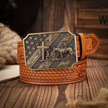 Rustic Horse Cowboy Belt - Image 5