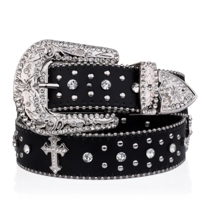 Stylish Cross Western Belt - Image 2